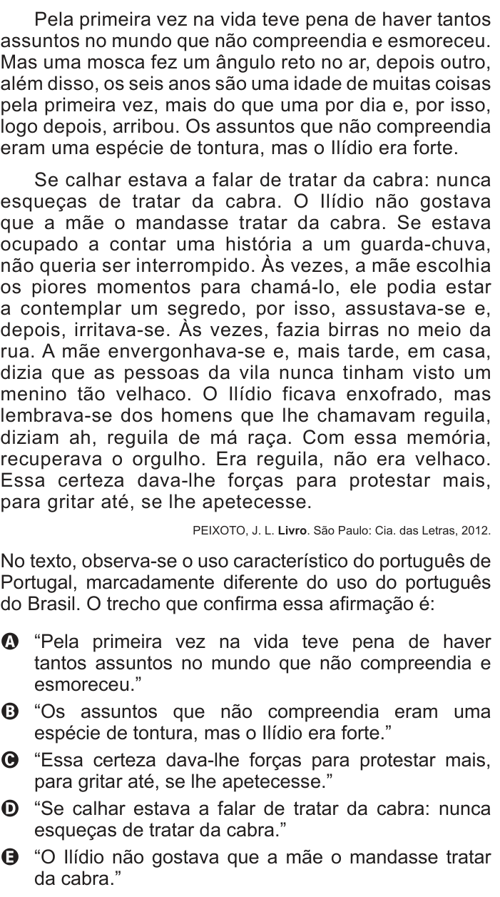 Questão 33 no caderno Azul do ENEM PPL 2017