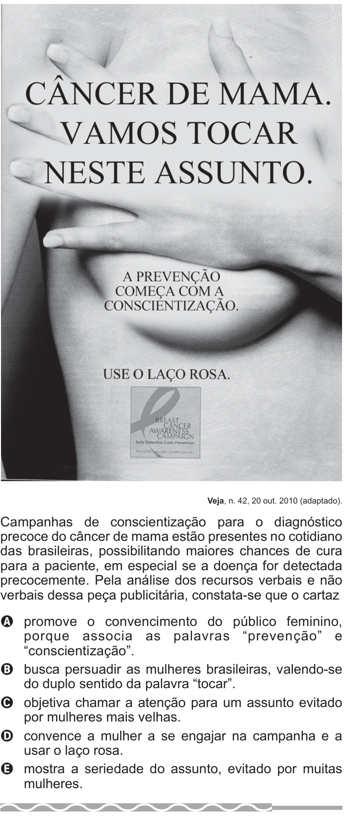 Questão 36 no caderno Azul do ENEM PPL 2017