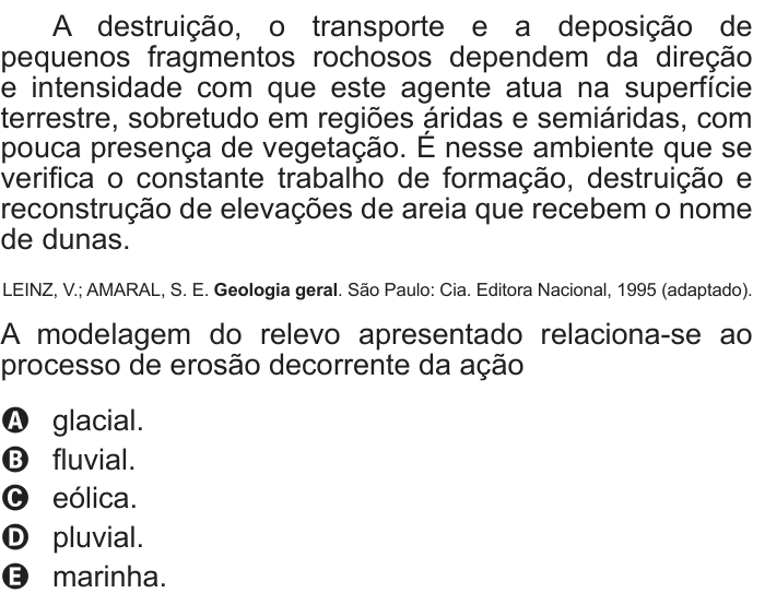 Questão 53 no caderno Azul do ENEM PPL 2017
