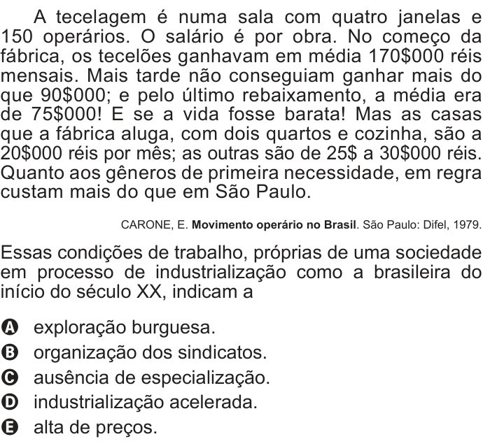 Questão 54 no caderno Azul do ENEM PPL 2017