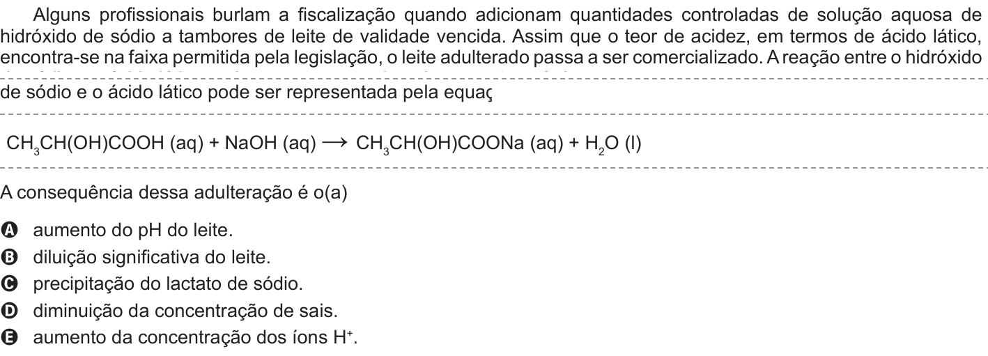 Questão 109 no caderno Azul do ENEM PPL 2017