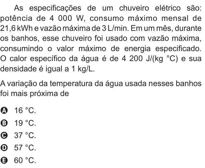 Questão 112 no caderno Azul do ENEM PPL 2017