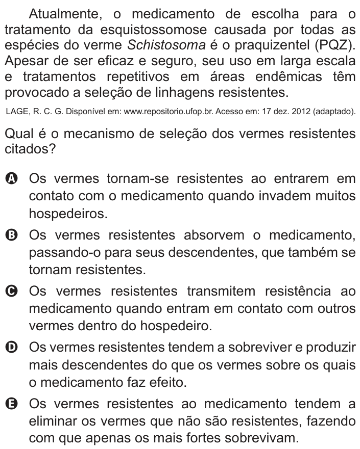 Questão 115 no caderno Azul do ENEM PPL 2017
