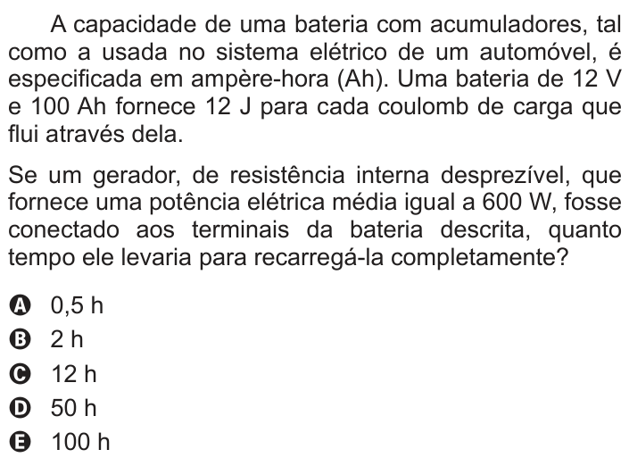 Questão 118 no caderno Azul do ENEM PPL 2017