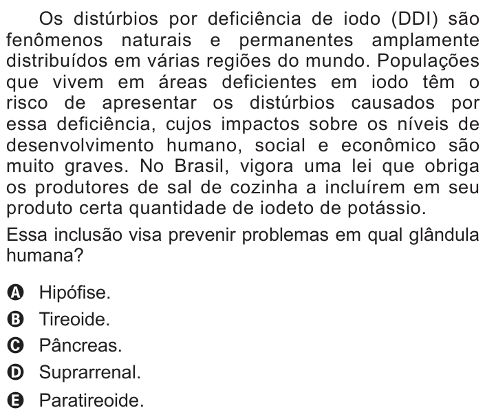 Questão 127 no caderno Azul do ENEM PPL 2017