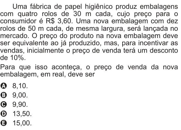 Questão 152 no caderno Azul do ENEM PPL 2017