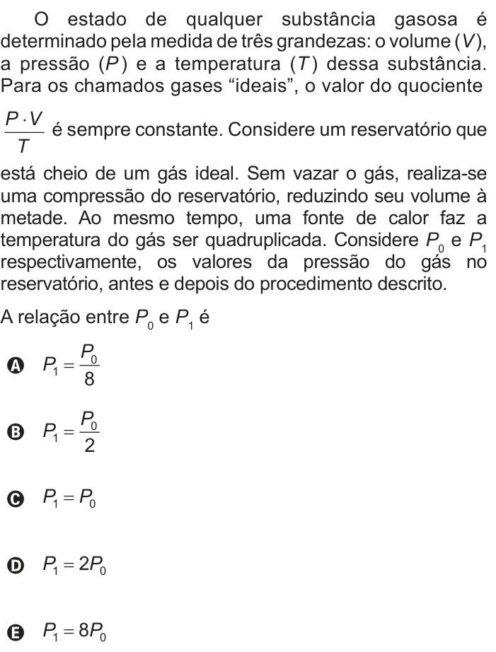 Questão 157 no caderno Azul do ENEM PPL 2017