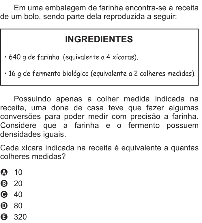 Questão 167 no caderno Azul do ENEM PPL 2017