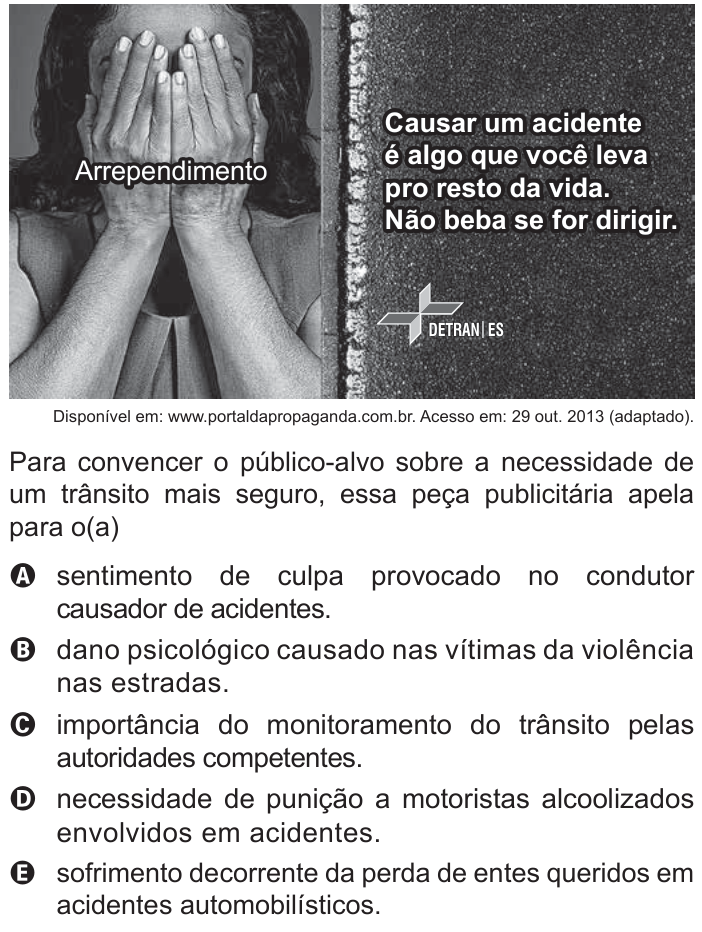 Questão 9 no caderno Azul do ENEM 2022