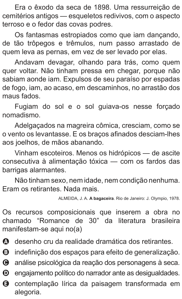 Questão 31 no caderno Azul do ENEM 2022