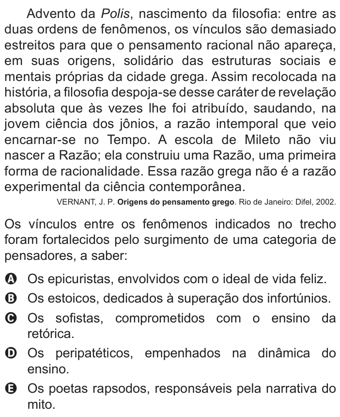 Questão 80 no caderno Azul do ENEM 2022