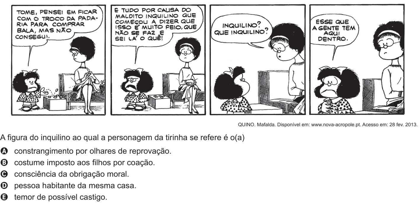 Questão 15 no caderno Branco do ENEM PPL 2016