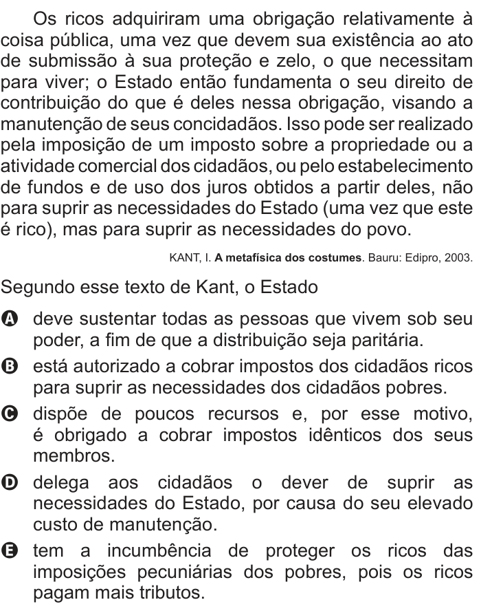 Questão 28 no caderno Branco do ENEM PPL 2016