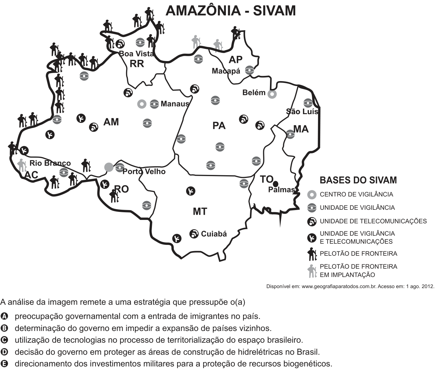 Questão 33 no caderno Branco do ENEM PPL 2016