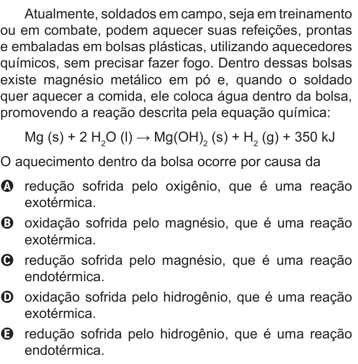 Questão 57 no caderno Branco do ENEM PPL 2016