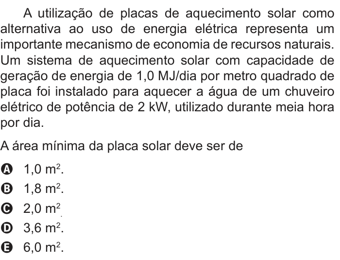 Questão 58 no caderno Branco do ENEM PPL 2016