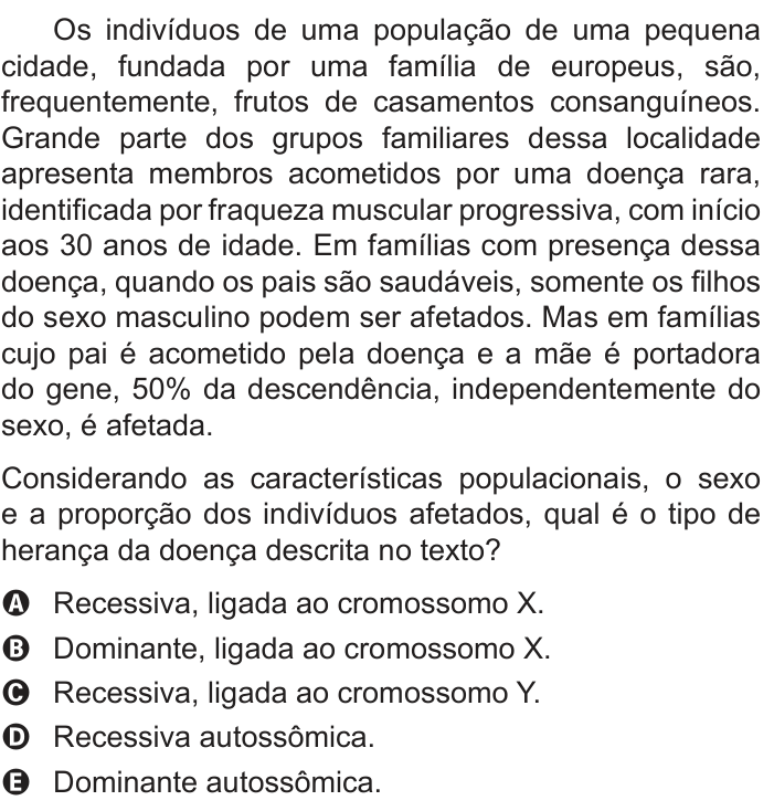 Questão 80 no caderno Branco do ENEM PPL 2016