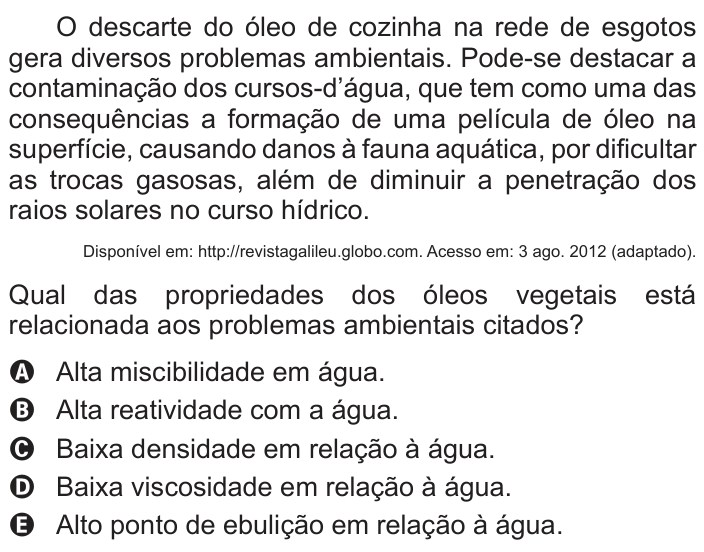 Questão 88 no caderno Branco do ENEM PPL 2016