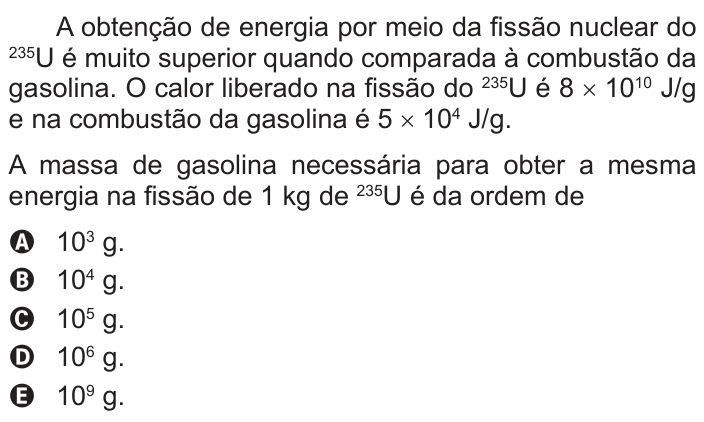 Questão 90 no caderno Branco do ENEM PPL 2016