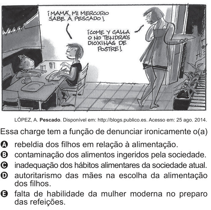 Questão 92 no caderno Cinza do ENEM PPL 2016