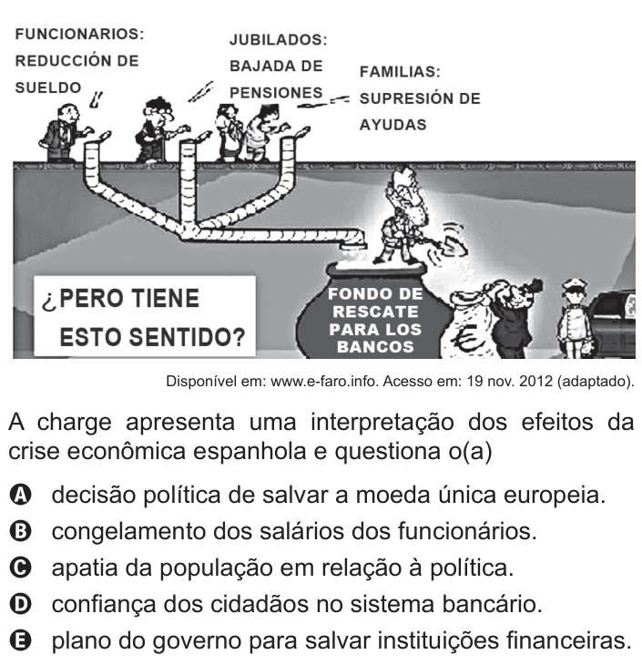 Questão 95 no caderno Cinza do ENEM PPL 2016