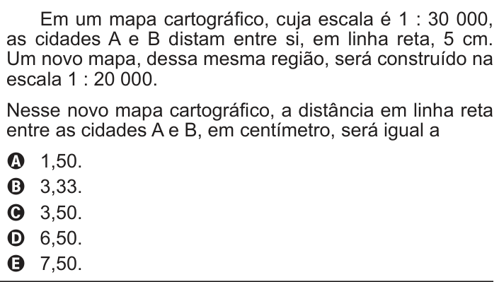Questão 148 no caderno Cinza do ENEM PPL 2016