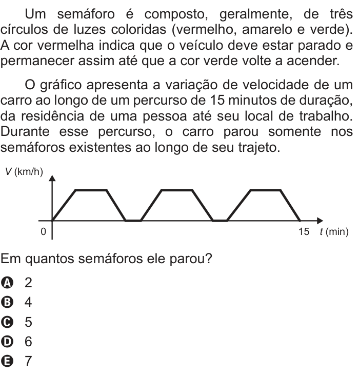 Questão 157 no caderno Cinza do ENEM PPL 2016