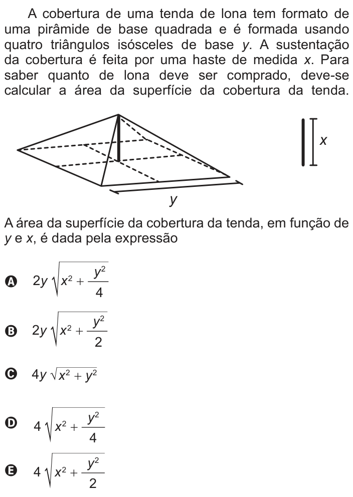 Questão 170 no caderno Cinza do ENEM PPL 2016