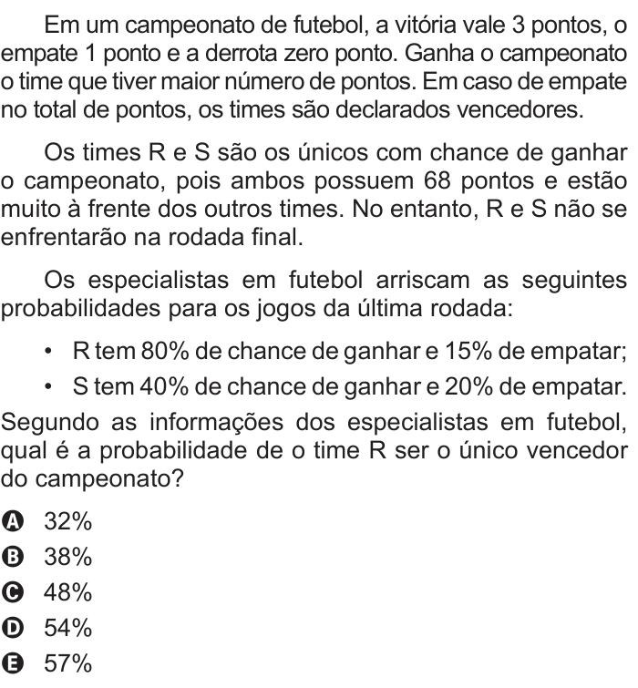 Questão 178 no caderno Cinza do ENEM PPL 2016