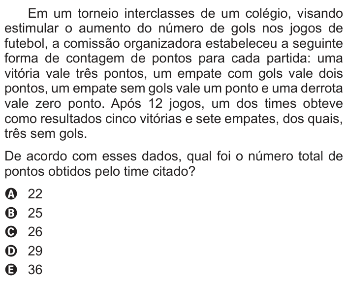 Questão 179 no caderno Cinza do ENEM PPL 2016