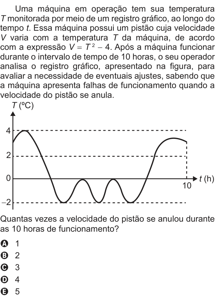 Questão 136 no caderno Azul do ENEM 2022
