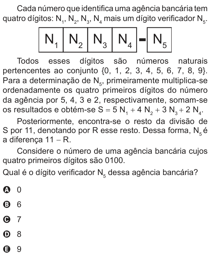 Questão 144 no caderno Azul do ENEM 2022