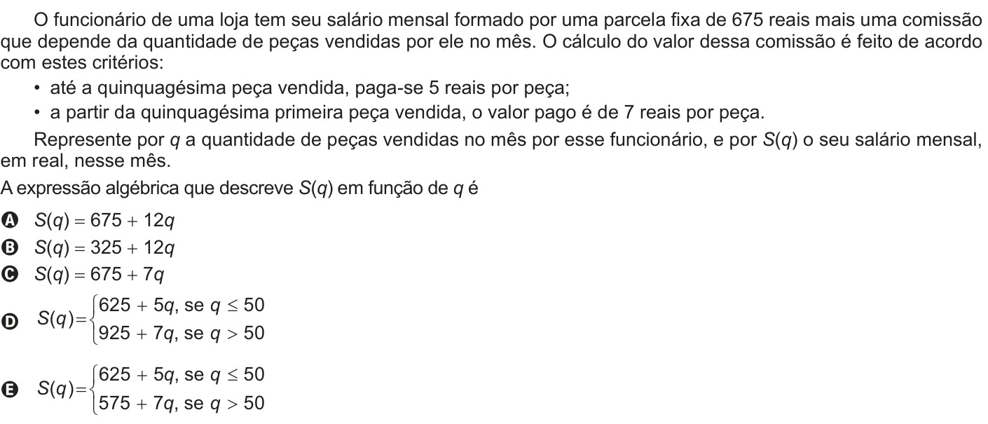 Questão 157 no caderno Azul do ENEM 2022