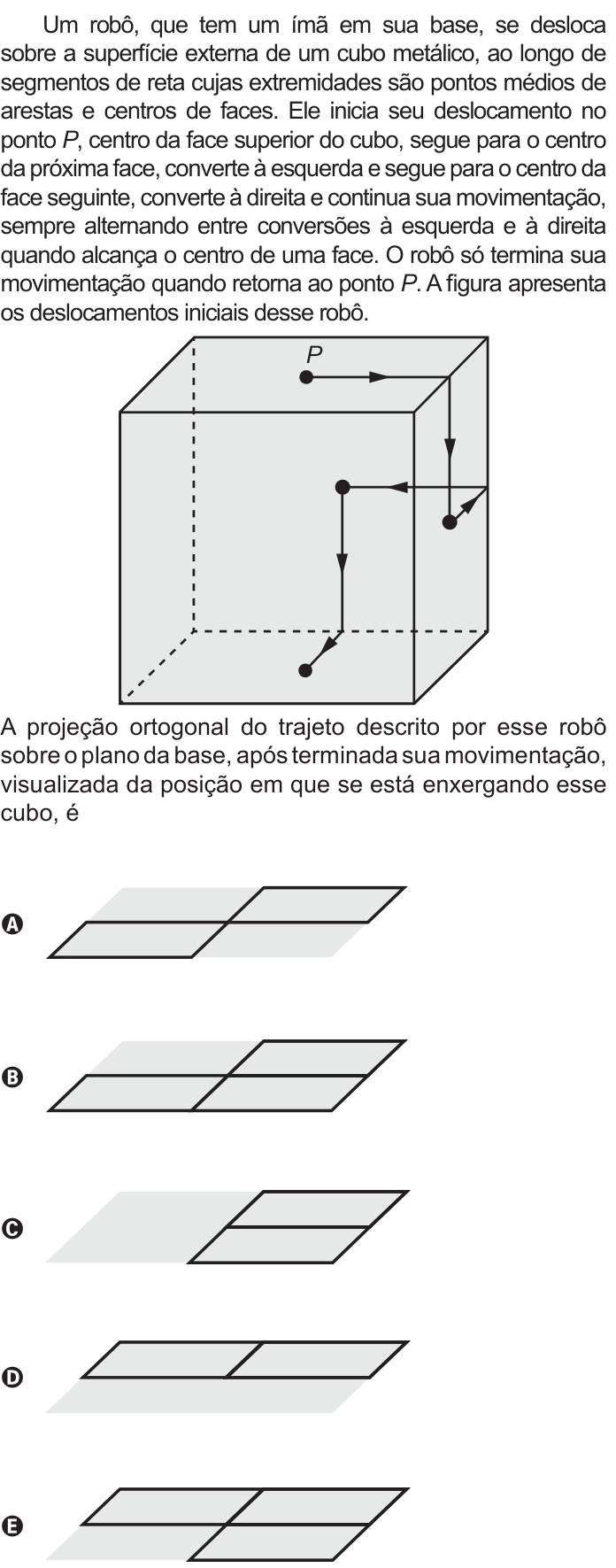 Questão 160 no caderno Azul do ENEM 2022