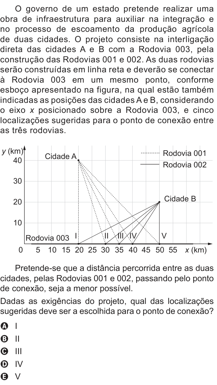 Questão 176 no caderno Azul do ENEM 2022