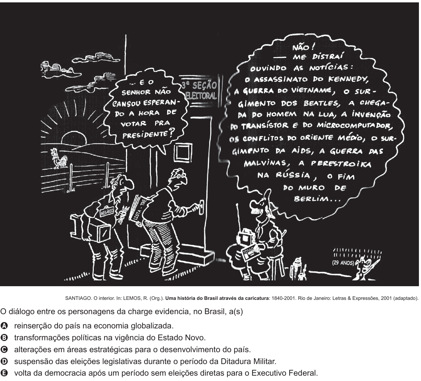 Questão 10 no caderno Branco do ENEM PPL 2015