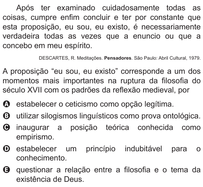 Questão 30 no caderno Branco do ENEM PPL 2015