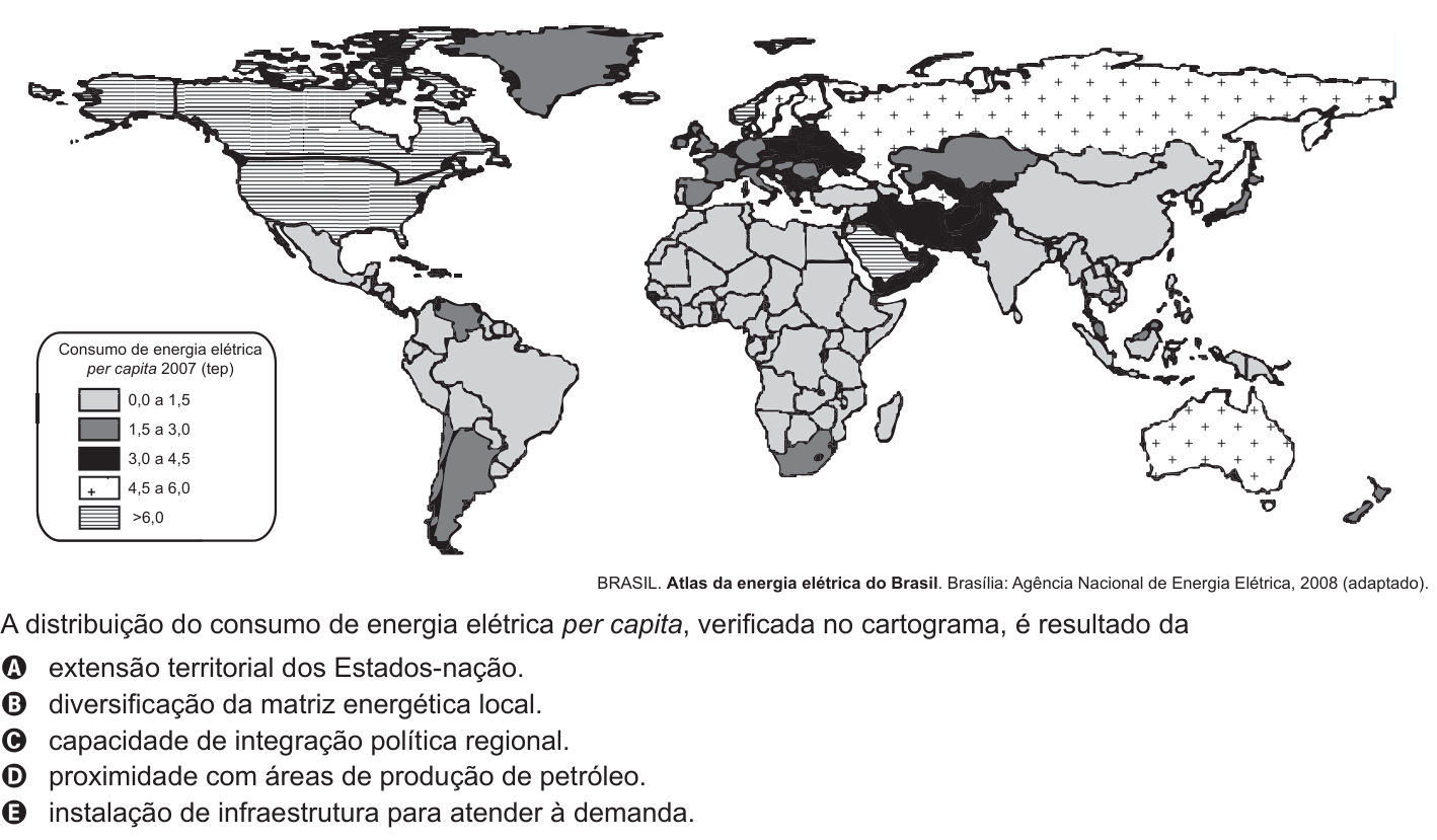 Questão 34 no caderno Branco do ENEM PPL 2015