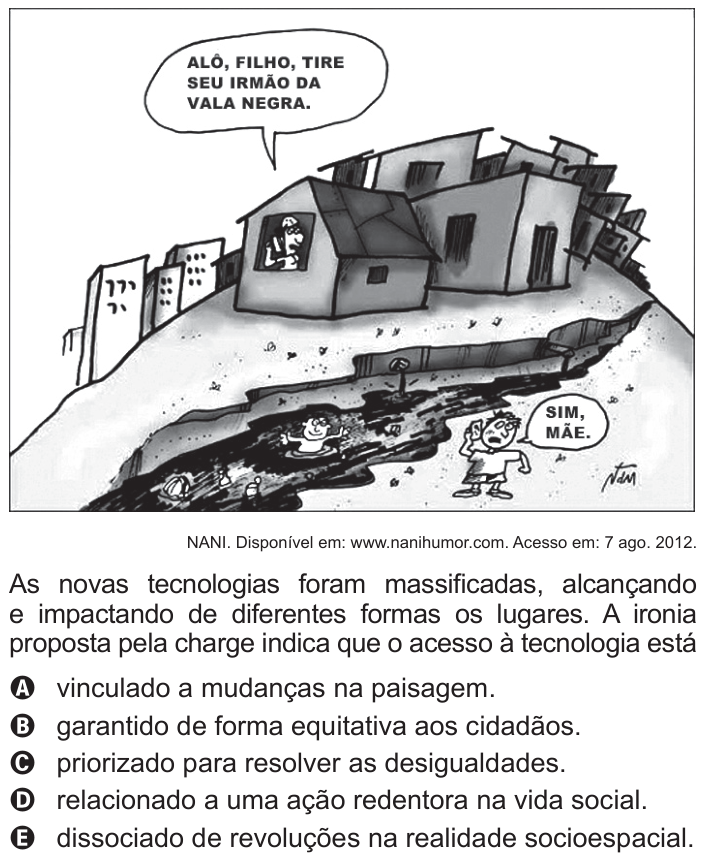 Questão 37 no caderno Branco do ENEM PPL 2015
