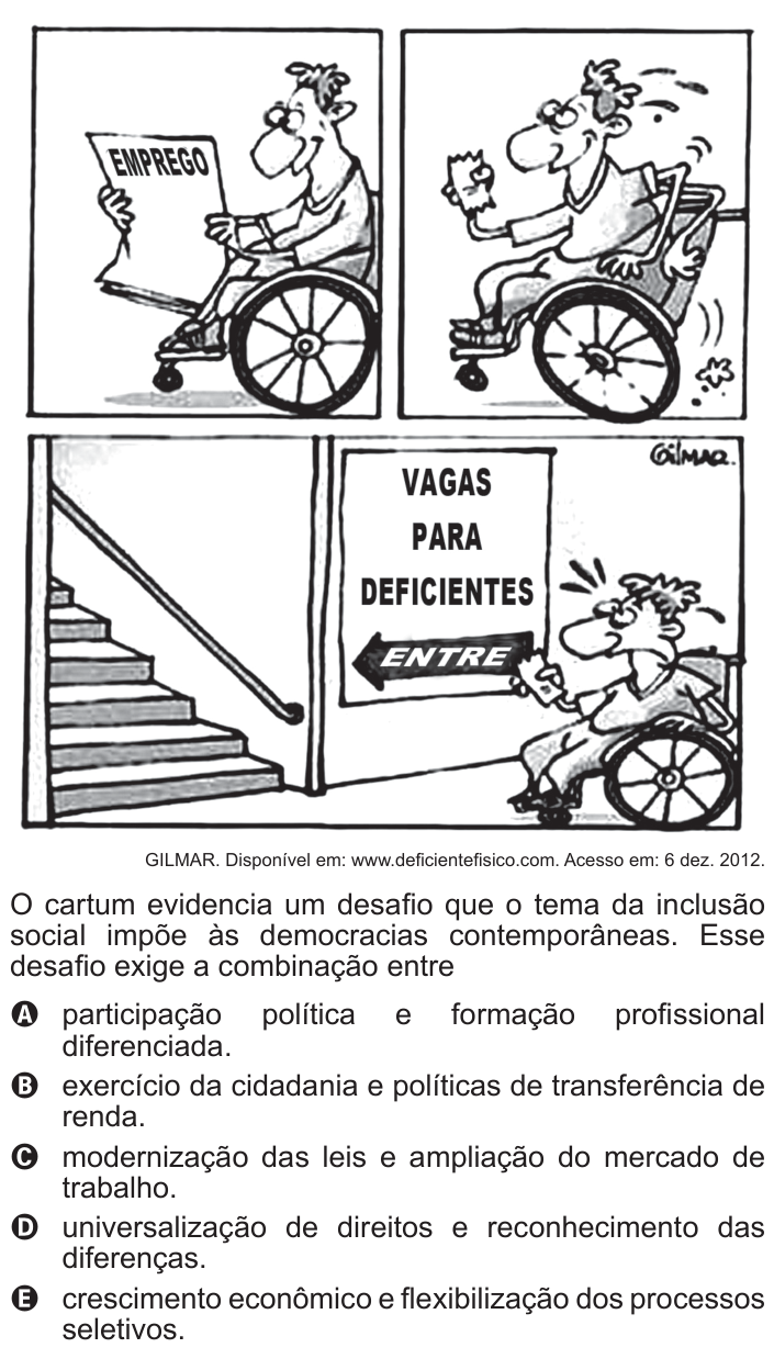 Questão 40 no caderno Branco do ENEM PPL 2015