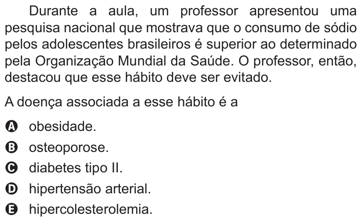 Questão 47 no caderno Branco do ENEM PPL 2015