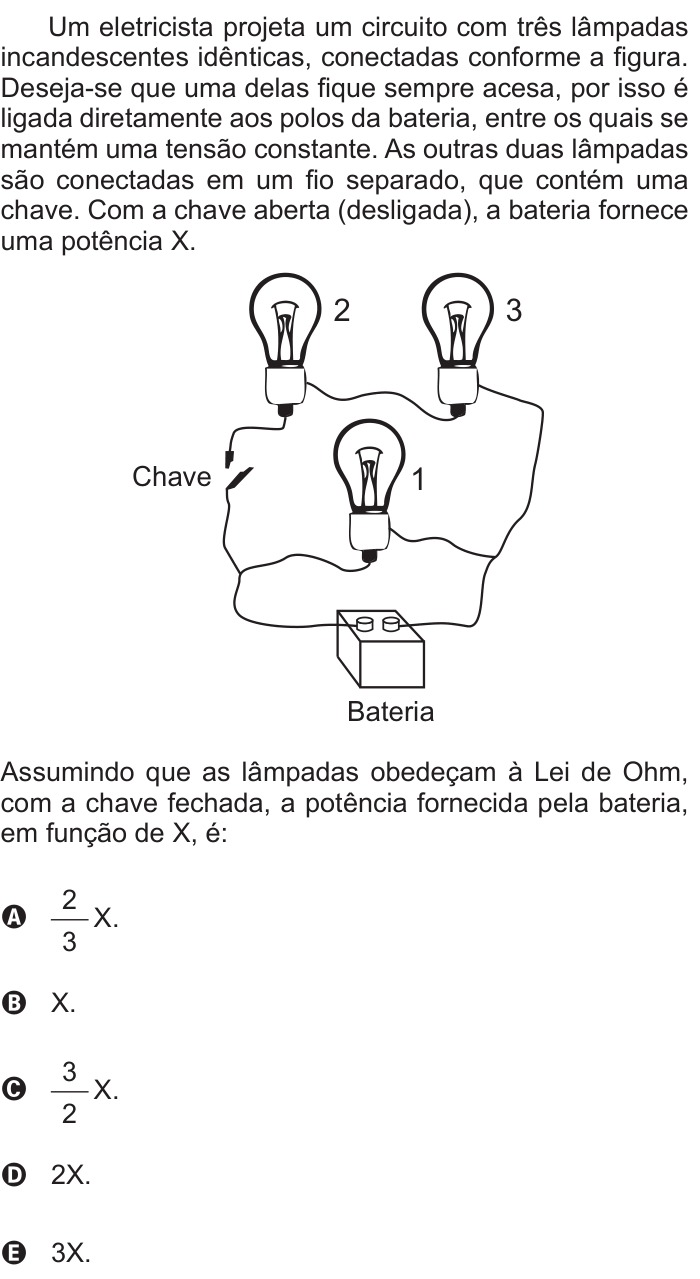 Questão 49 no caderno Branco do ENEM PPL 2015