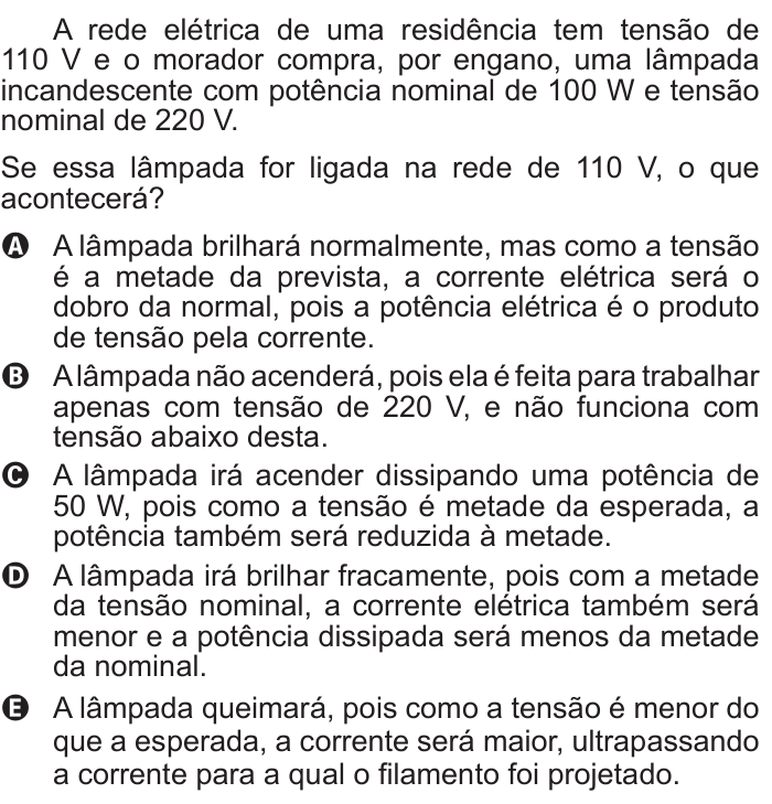 Questão 55 no caderno Branco do ENEM PPL 2015