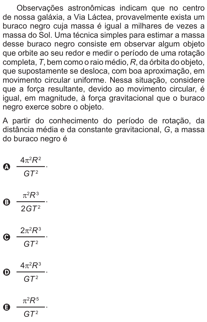 Questão 63 no caderno Branco do ENEM PPL 2015