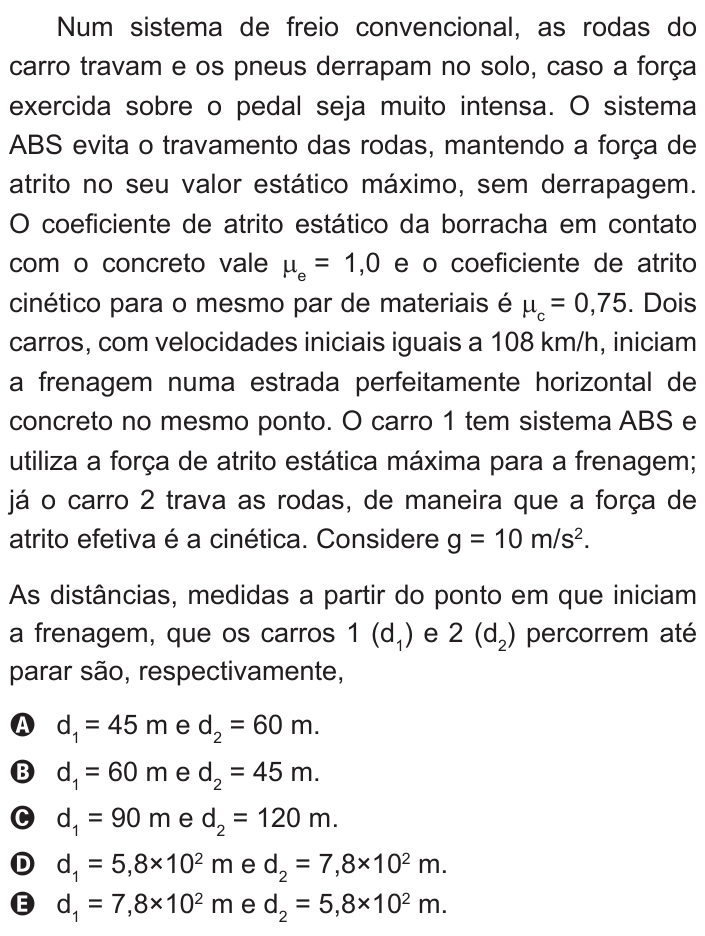 Questão 67 no caderno Branco do ENEM PPL 2015