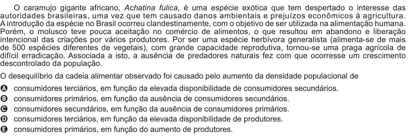 Questão 79 no caderno Branco do ENEM PPL 2015