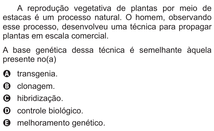 Questão 83 no caderno Branco do ENEM PPL 2015
