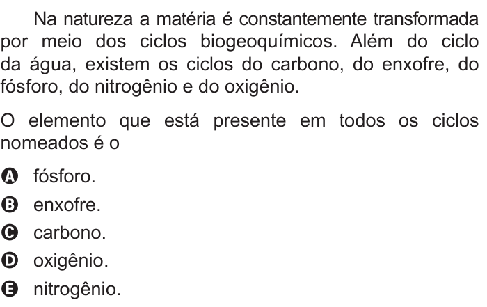Questão 87 no caderno Branco do ENEM PPL 2015