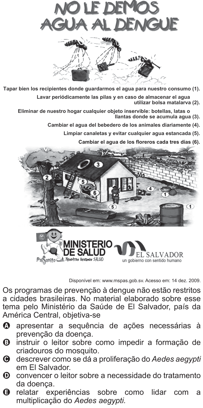 Questão 95 no caderno Cinza do ENEM PPL 2015