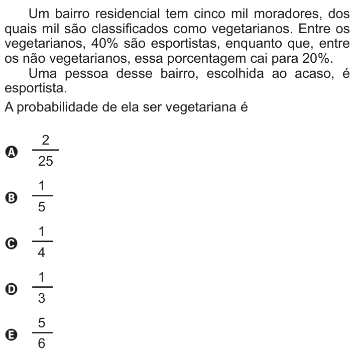 Questão 156 no caderno Cinza do ENEM PPL 2015